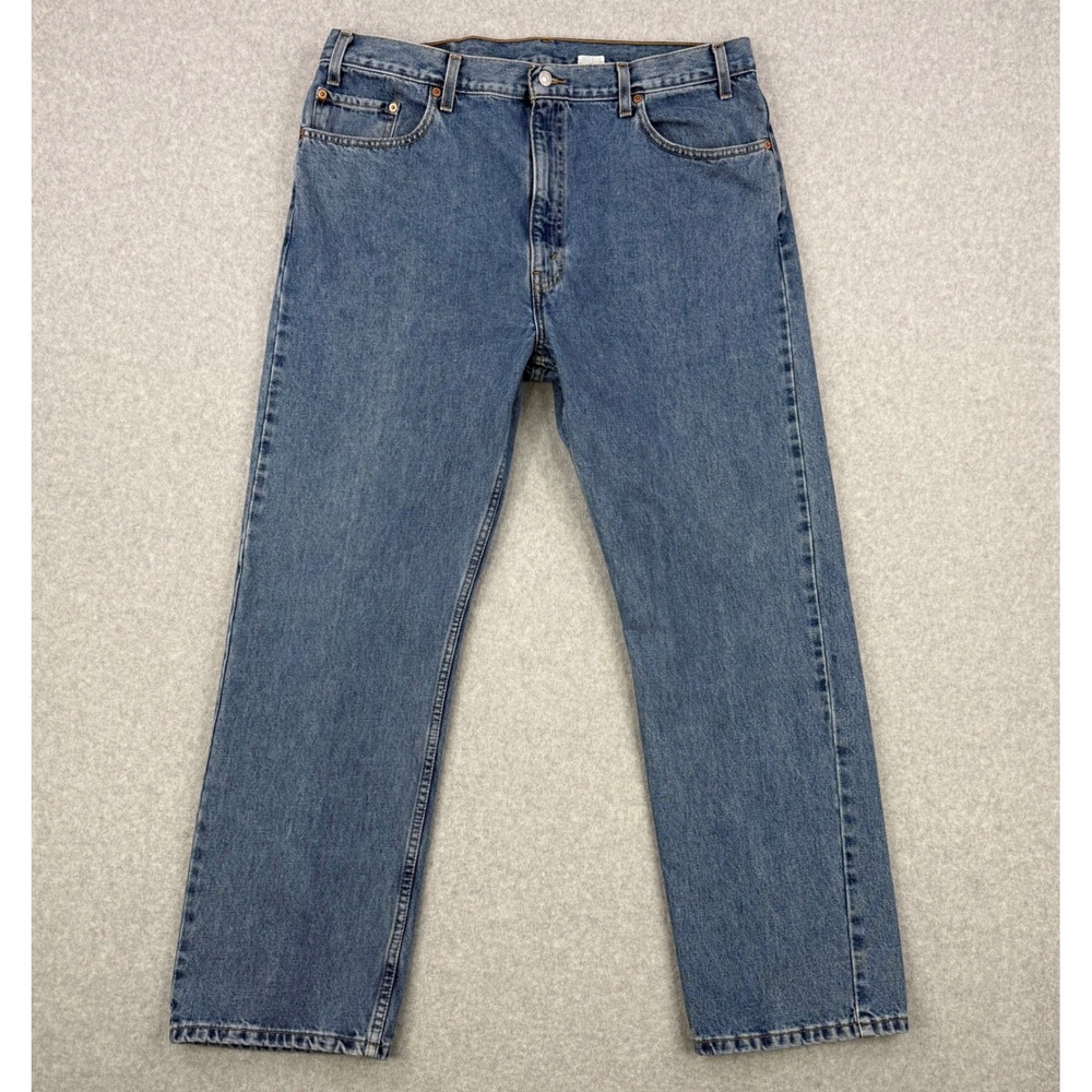 Vintage Levis 505 Jeans Mens 40x30 Blue Y2K 2001 Regular Straight Leg Denim